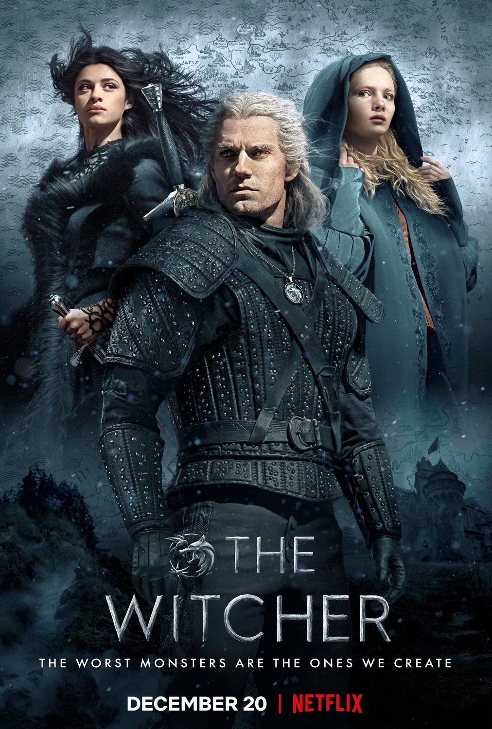 Ciri is Embraced in The Witcher Season 3 Poster